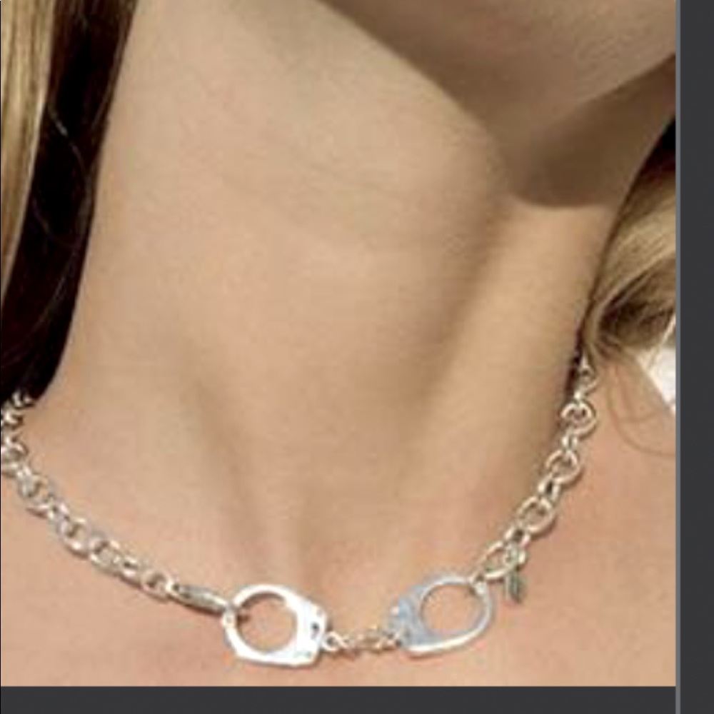 Jessica Elliot sterling silver Handcuff Necklace